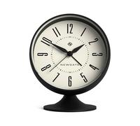 Newgate® Spheric despertador | Diseño retro icónico de cúpula | Acabado negro y suave con goma | Ideal para la mesilla, escritorio o estantería | Accesorio de dormitorio y oficina de mediados de siglo