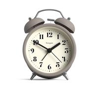 NEWGATE® Theatre Despertador | Reloj Despertador clásico Moderno de Doble Campana | Piedra | Números fáciles de Leer | Ideal para la cabecera del Paciente, el Escritorio | Accesorio Retro