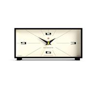 NEWGATE® Thunderbird Reloj de Escritorio | Diseño Rectangular Retro contemporáneo | Negro | Estilo Moderno de Mediados de Siglo para Escritorio, repisa de la Chimenea, Mesa o Estante