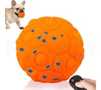 Newget Pelota de juguete interactiva para perros con control remoto, 3 modos de movimiento inteligente con despertar táctil, rebote automático/pelota resistente a los masticables para perros medianos