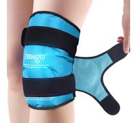 NEWGO Bolsa de Hielo Doble Cara para Rodillas, Vendaje de Enfriamiento de Rodilla de Terapia Caliente y Fría, Gel de Hielo para Alivio del Dolor de Rodilla, Cirugía de Rodilla （Azul Claro）