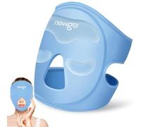 NEWGO Face Eye Mask Reusable Gel Ice Pack, Skin-Friendly Hot Cold Therapy Full Face Mask for Swollen Eyes, Migraine Stress, Swelling Pain Relief