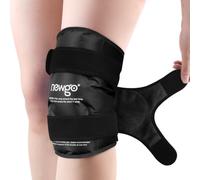 NEWGO Rodillera de Hielo con Gel Frío para Rodilla - Bolsa de Hielo Doble Cara Reutilizable Terapia Caliente y Fría - Alivio para Dolor de Rodilla, Lesiones, Hinchazón y Cirugía (Negro)