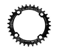 Newgoal Bicicleta Narrow Wide Plato 104 BCD Forma Redonda Sola Cadena Anillo Dientes,32T/34T/36T Bicicleta Solo Plato ,Negro 32T