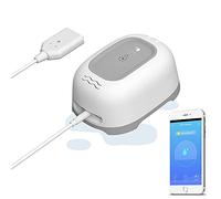 Newgoal Detector de Fugas de Agua con Doble sonda, Alarma de inundación, Detector de Agua inalámbrico con Sonido de Alarma de 100 decibeles, notificación Push en la aplicación Tuya Smart/Smart Life