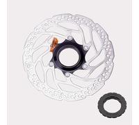 Newgoal Disco de freno de bicicleta adecuado para Shimano RT30 rotor de freno de disco de bloqueo central 160 mm/180 mm/disco de freno de bicicleta de carretera de montaña con bloqueo central(160MM)