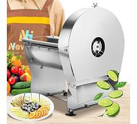 Newhai Cortador de cebolla comercial de 0 a 10 mm, cortador de patatas fritas, rebanador de batatas, máquina de rebanar tomate, máquina eléctrica de repollo, máquina de rebanar frutas y verduras de 0