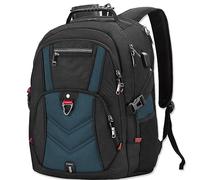 NEWHEY Mochila Portatil 17.3 Pulgadas Hombre con Puerto de USB Grande Mochila para Portátil 17 Pulgadas Impermeable Viaje Negocio Universidad