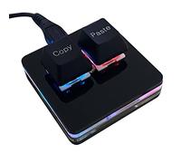 Newhui - Teclado de 2 teclas, teclado SAYO OSU, intercambio en caliente con una sola mano, teclado mecánico para juegos Cherry Switch RGB retroiluminado Mini teclado USB para macros o juegos de ritmo