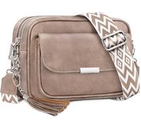 NEWIROVE Bolso Mujer Bandolera Mediano Bolso Bandolera Mujer Piel PU Bolso Cruzado De Mujer Con Correa Ancha Ajustable Bolsos Bandolera Para Mujer Damas Compras, Viaje y Trabajo. Albaricoque