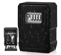 NEWIROVE Caja Seguridad Llaves Montado Caja Combinacion Llave Grande Caja Fuerte Llaves Exterior Boite à Clé Sécurisée Impermeable para Llaves, Llaves de Coche, Tarjeta