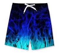 NEWISTAR - Bañador para jóvenes con impresión 3D, Secado rápido, con Forro de Malla, para Verano, Playa, Pantalones Cortos de natación, para jóvenes de 8-16 años A-swirl2. 12-14 años