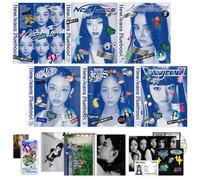 NewJeans - [New Jeans] 1st EP Album (Bluebook Ver. / Random) Log Book + Pin-Up Book + CD + Stickers + Photocards + Mini Poster + 3 Extra Photocards K-POP Sealed Album