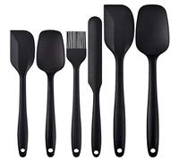 Newk Juego de espátulas de silicona, utensilios de cocina con espátula de goma antiadherente con núcleo de acero inoxidable para cocinar, hornear y mezclar