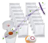 NewKe 14 recambios de bicarbonato de sodio con aroma a lavanda para cartucho de bicarbonato de sodio, desodorante de repuesto para cubo de pañales, eliminador de olores compatible con cubos de pañales