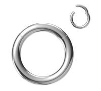 NewkeepsR 2,0mm×12mm Grande Indicador 316L Quirúrgico Acero Pulpa Con bisagras Taconeador Segmento Lóbulo Torre Orbital Concha Anillos