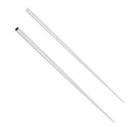NewkeepsR 2PCS-1.0mm 316L Acero Calor Style Taper Insertion Pin para oreja/nariz/ombligo/pezón/labio/ceja estirador, kit de estiramiento de piercing corporal herramienta auxiliar