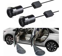 NewL 2 luces LED con logotipo personalizado para puerta de coche, proyector de cortesía, lámpara de sombra fantasma