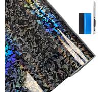 NewL - Adhesivo de Vinilo Color camaleón Brillante de Fibra de Carbono Forjado, con liberación de Aire, sin Burbujas, calcomanía autoadhesiva para Coche, Moto u Otro vehículo (30 x 300 cm)