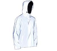 NewL Chaqueta reflectante para mujer a prueba de viento sin peligro para noche moto, gris, S