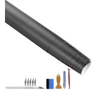 NewL Lámina Adhesiva de Vinilo Mate Mate prémium para Coche, sin Burbujas de Aire, Accesorio para teléfono móvil, Color Gris, 100 cm x 300 cm