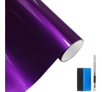 NewL Pintura metálica Ultra Brillante, lámina de Vinilo autoadhesiva, sin Burbujas, Accesorios Exteriores para automóviles (púrpura, 50 cm x 150 cm)