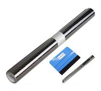 NewL Rollo de Vinilo de Fibra de Carbono 5D con Película Adhesiva Sin Burbujas y Herramientas de Instalación (45cm x 150cm)