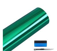 NewL Vinilo Autoadhesivo Espejo Cromado Sin Burbujas 50 x 150 cm Verde
