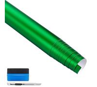 NewL Vinilo Autoadhesivo Satinado Mate Cromo Metálico Verde 50 x 150 cm