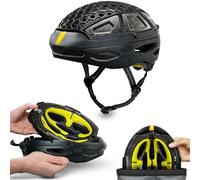 Newlane Casco de Bicicleta Plegable. Casco de Bicicleta Compacto, Certificado de Seguridad, Fabricado en Reino Unido para Adultos. Ideal para viajeros, Ciclistas y Ciclistas eléctricos. Diseño Unisex
