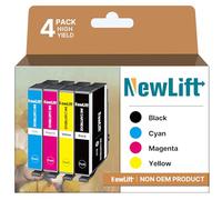 NewLift Cartuchos de Tinta 603XL compatibles con Epson 603 para Expression Home XP-4155 XP-3100 XP-2100 XP-4150 XP-4105 XP-4100 XP-3155 XP-3150 XP-3105 XP-2155 Workforce (Pack de 4 Unidades)