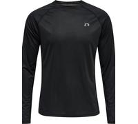newline Men Core Running T-Shirt L/S Camiseta, de los Hombres, Negro, S
