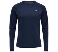 newline Men Core Running T-Shirt L/S Camiseta, Hombre, Black Iris, M