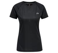 newline Women Core Running T-Shirt S/S Camiseta, Mujer, Negro, L