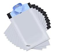 newlng 100Piezas Plástico Bolsas 320x450mm Bolsas Para Envíos Opacas y Autoadhesivas Resistentes al Desgarro Sobres Para Envios Envases Logísticos Textiles Sobres Para Envios de Ropa Blancos