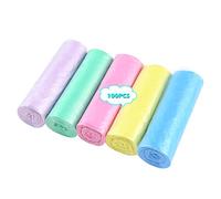 newlng Bolsas de Basura 10L Bolsas 45x50 cm Basura Pequeñas Colores Basura Plástico 100 Unidades Bolsas de Basura sin Asas para Cocina Baño Oficina en Casa