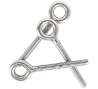 newlng M6 Tornillos de Anillo de Acero Inoxidable 304 Soldados Tornillo Cerrado Ojo de Varilla Tornillos Tornillos Resistente a La Corrosión 10 Piezas