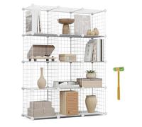Newlux Estantería Modular Titan C12 Metálica 12 Cubos (125x94,5x31,5 cm)