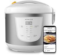 NEWLUX - Robot de Cocina Multifunción 5L SmartChef V50 con Cubeta Antiadherente, Programable 24H, 9 Funciones y 8 Menús automáticos. Mantiene Caliente 24H, Blanco