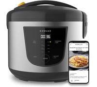 NEWLUX - Robot de Cocina Multifunción 5L SmartChef V50 con Cubeta Antiadherente, Programable 24H, 9 Funciones y 8 Menús automáticos. Mantiene Caliente 24H, Negro