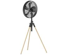 Newlux - Ventilador de Pie Tripod W3050 con 5 Aspas de Metal, Altura Regulable 120-130cm, Oscilación Automática 80º y 3 Velocidades. Ventilador de Trípode Plegable con Motor de Cobre 50W (Blanco)