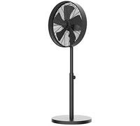 Newlux - Ventilador de Pie W1250 Smart 5 Aspas de ø40cm, 3 Velocidades y Motor de Cobre. Ventilador de Pedestal con Oscilación 90º, Inclinación 80º y Altura Regulable Hasta 125cm (Negro)
