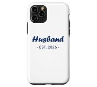 Newlywed Marriage Quote Minimalist Simple Husband EST 2026 Carcasa para iPhone 11 Pro