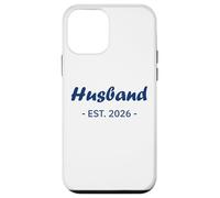 Newlywed Marriage Quote Minimalist Simple Husband EST 2026 Carcasa para iPhone 12 Mini