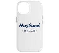 Newlywed Marriage Quote Minimalist Simple Husband EST 2026 Carcasa para iPhone 14