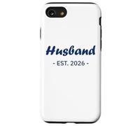 Newlywed Marriage Quote Minimalist Simple Husband EST 2026 Carcasa para iPhone SE (2020) / 7/8
