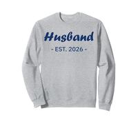 Newlywed Marriage Quote Minimalist Simple Husband EST 2026 Sudadera