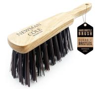 Newman and Cole Cepillos de mano de madera natural, elige entre cepillo de cerdas duras duras o cepillo suave con cerdas naturales o sintéticas, 1 cepillo de mano de cerdas sintéticas duras