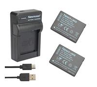 Newmowa DMW-BCG10 DMW-BCG10E Batería (2-Pack) y Cargador USB para Panasonic
