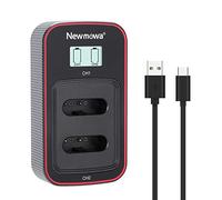 Newmowa NP-BX1 Cargador USB Dual con Pantalla LCD para Sony NP-BX1 NP-BY1 | Compatible con Sony ZV-1,ZV-1F,ZV-1 II y Cyber-Shot DSC-RX100, II, III, IV, V, VI,VII,WX500,WX350,WX300,HX50V,HX60V,CX405